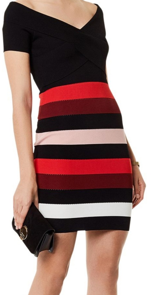 Karen Millen Colorblock bandage dress
